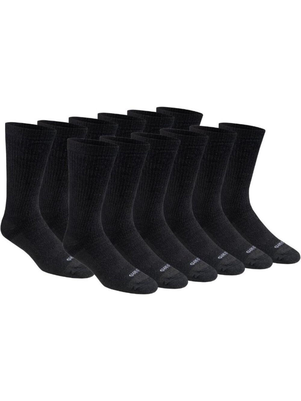 Men's Dri-Tech Moisture Control Full Cushion Crew Socks, M-XL (6 or 12 Pairs)